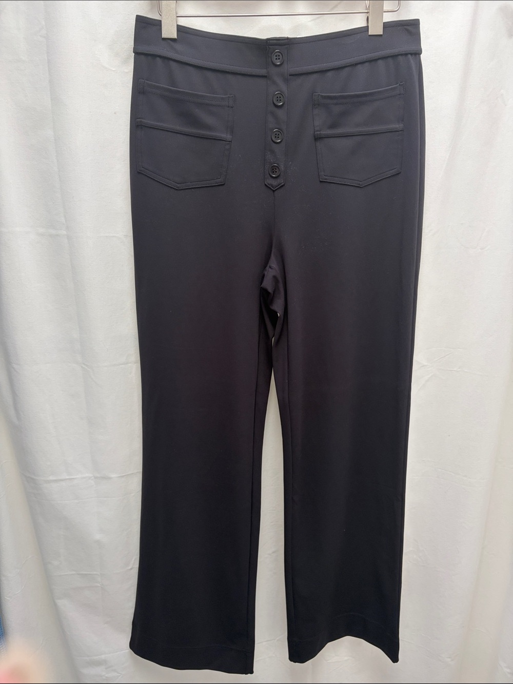 Halara High waist Black front pocket Straight leg Pants sz L tall